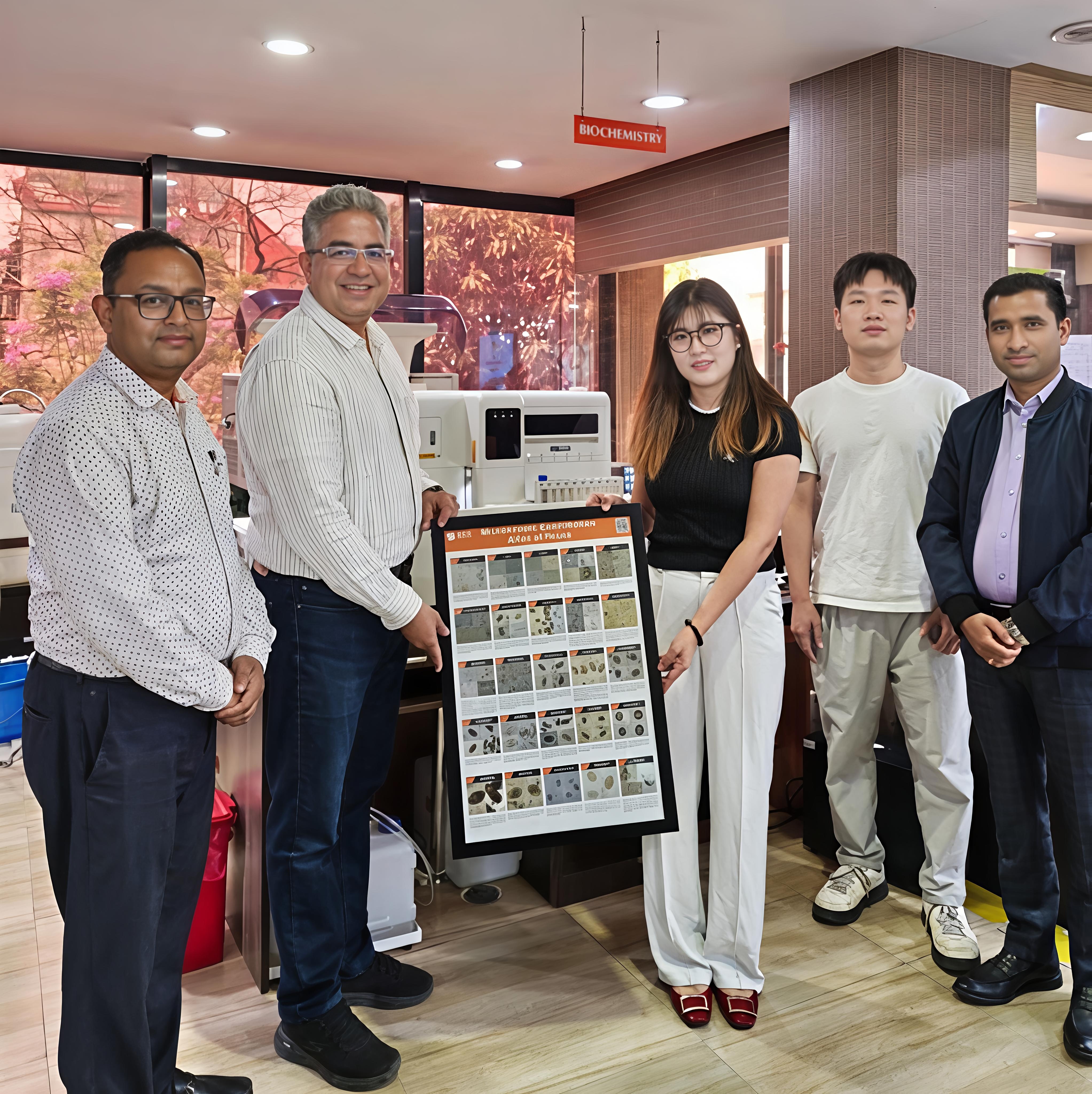 First Installation of FA280 (Fully Automated Feces Analyzer in Nepal)